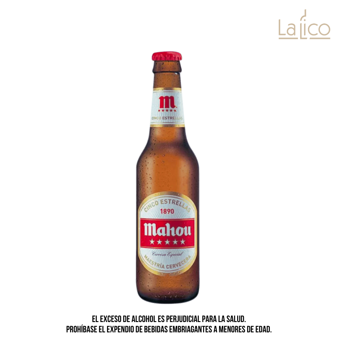 Cerveza Mahou 5 Estrellas 330 ml