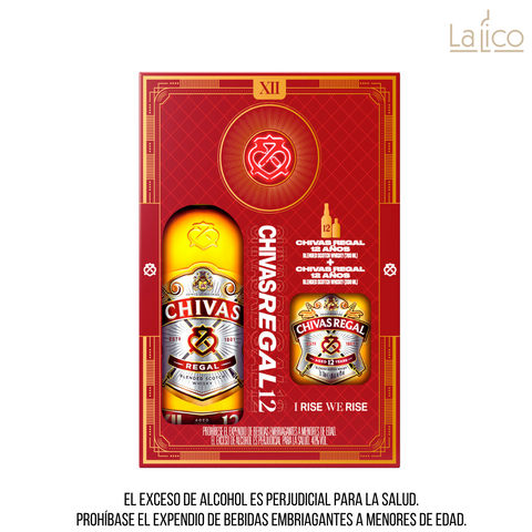 Pack Chivas Regal 12 Años 700ml