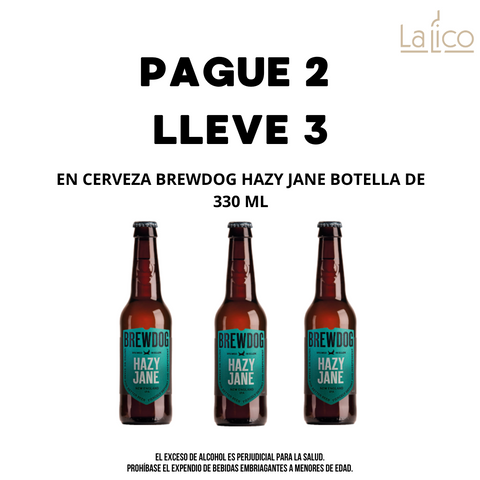 Brewdog Hazy Jane Botella Pague 2 lleve 3