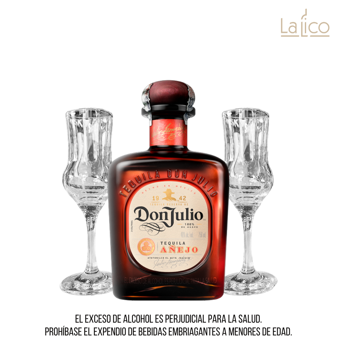 Don Julio Añejo 700ml + 2 Copas