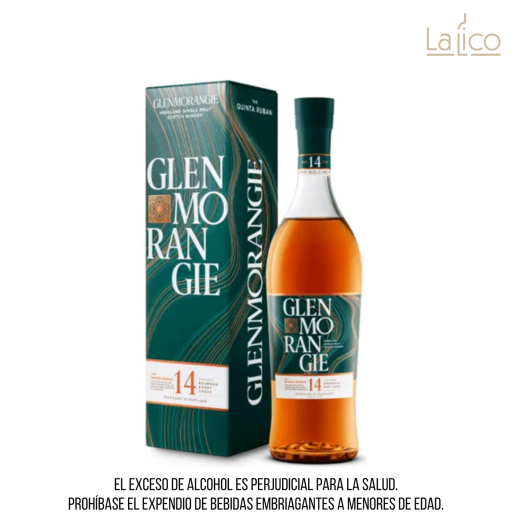 Glenmorangie Quinta Ruban 14 Años 700ml + Copa y Bolsita De La Marca