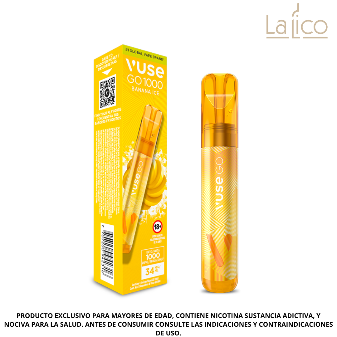 Vuse Go 1000 Banana Ice 34mg