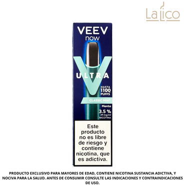 VEEV Now Ultra Menta 1100 Puffs