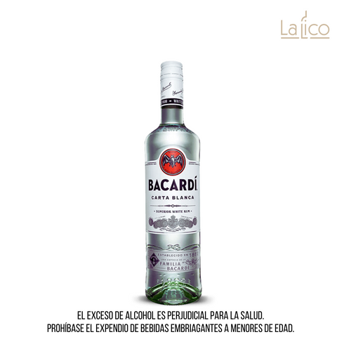 Ron Bacardí Carta Blanca 750ml