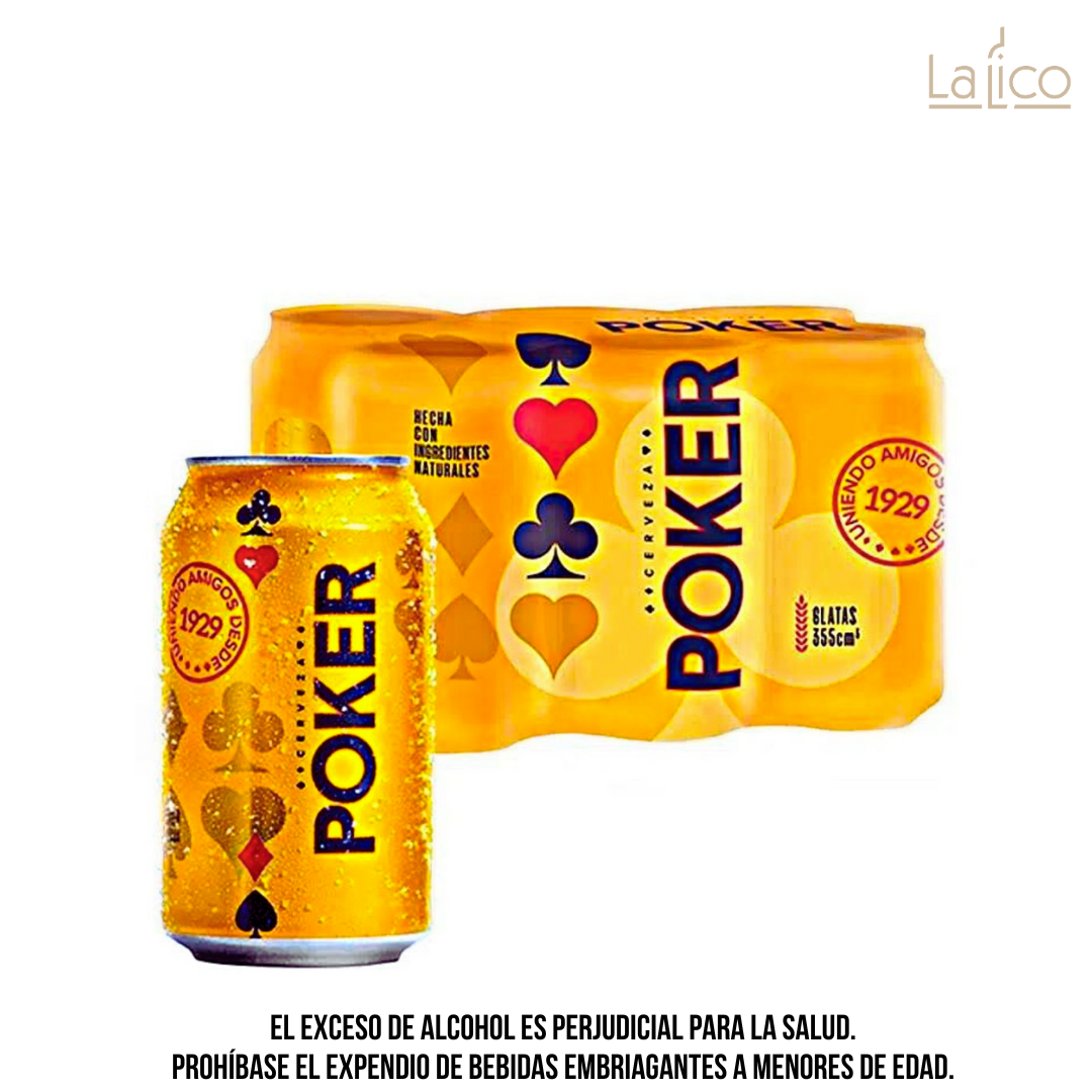 Poker Lata 330ml X6