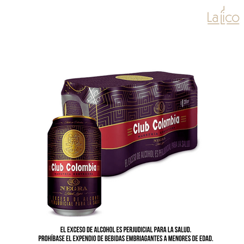 Club Colombia Negra Lata 330ml X6