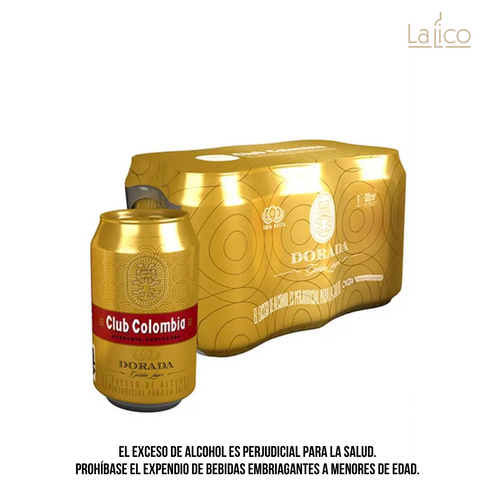 Club Colombia Lata Dorada 330ml X6