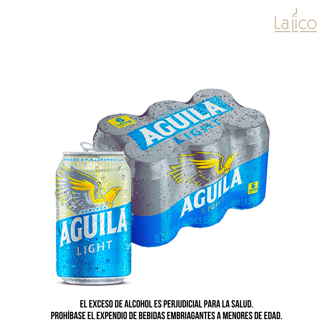 Aguila Light Lata 330ml X6