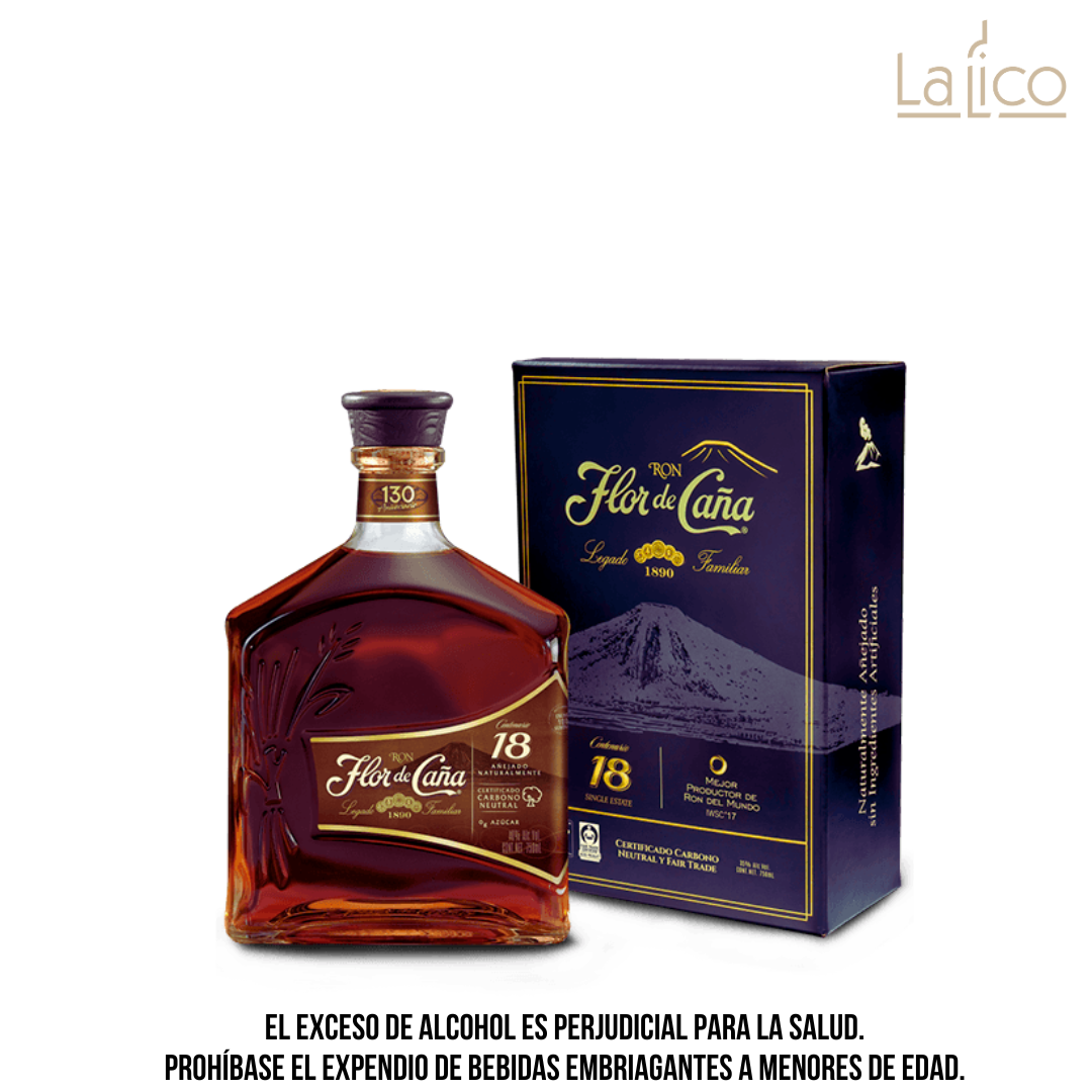 Ron Flor De Caña Centenario 18 Años 750 ml