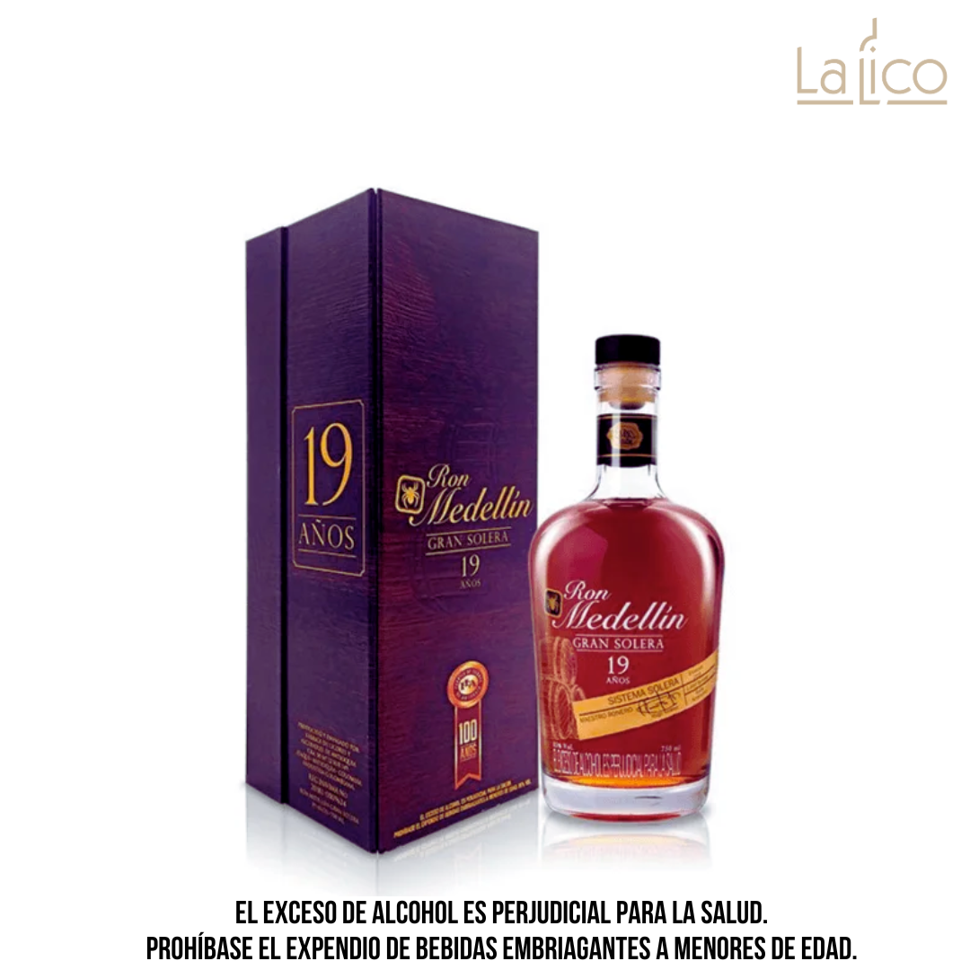 Ron Medellín Gran Solera 19 Años 750 ml