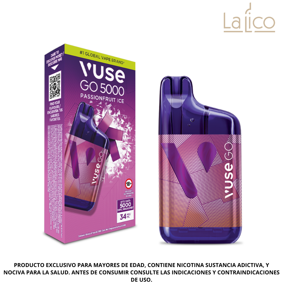 Vuse Go 5000 Passionfruit Ice 34mg (Maracuyá)