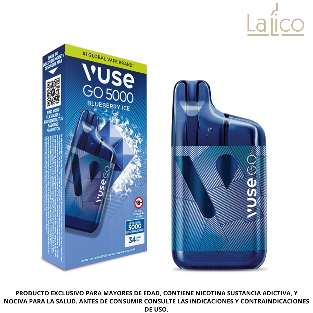 Vuse Go 5000 Blueberry Ice 34mg ( Arándano)