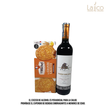 Toro Bravo Cabernet Sauvignon 750 ml + Galletas St Michel Caramel