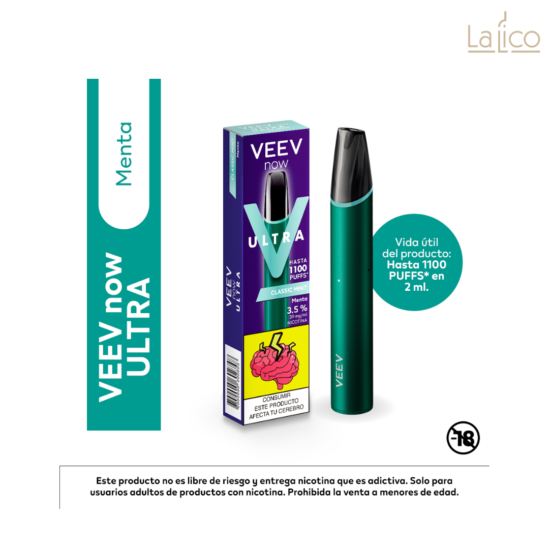 VEEV Now Ultra Menta 1100 Puffs