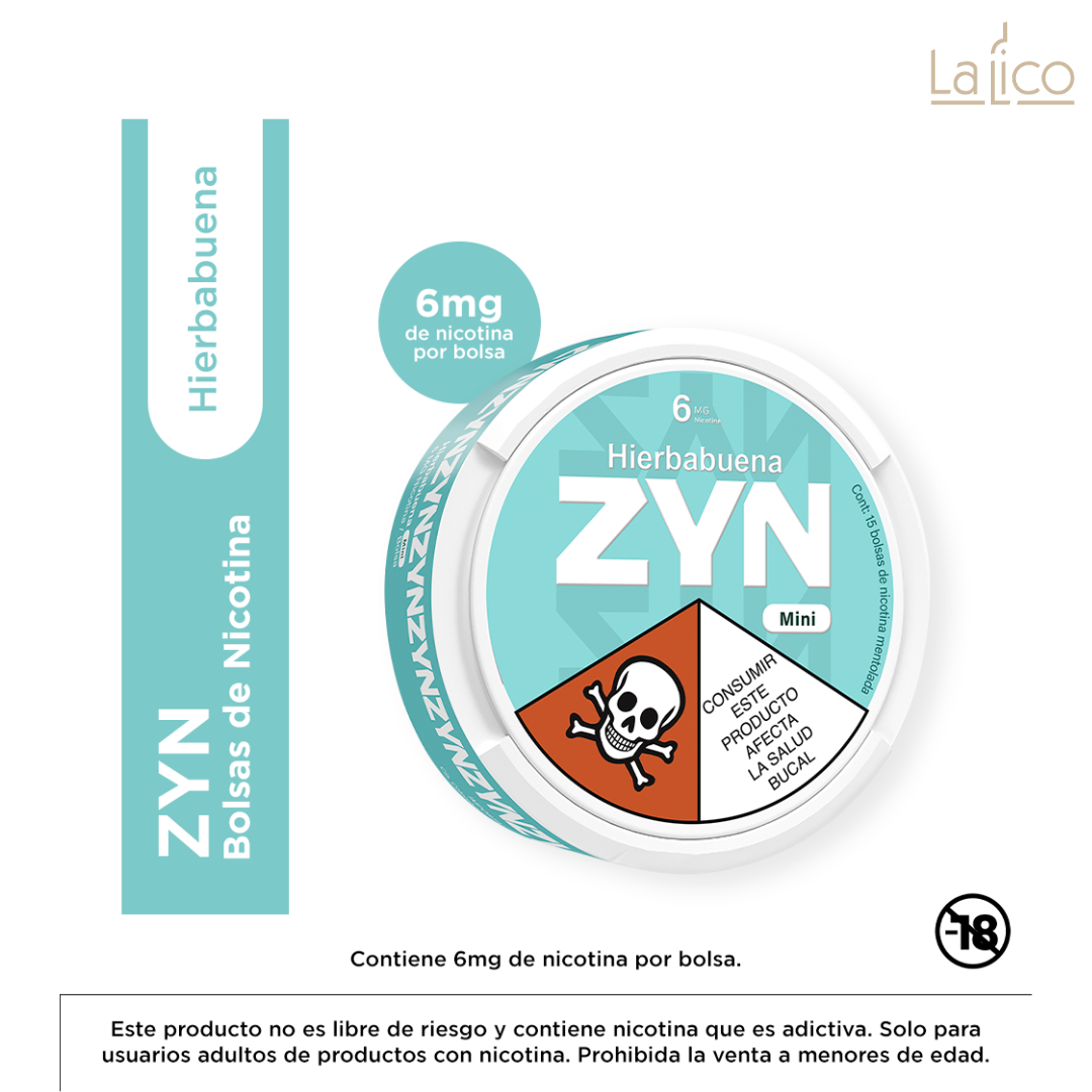 ZYN Spearmint 6mg (Hierbabuena)