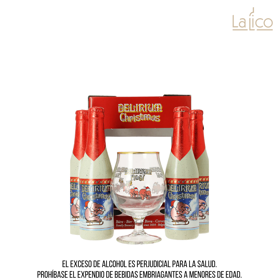 Estuche Delirium Christmas x4 + copa