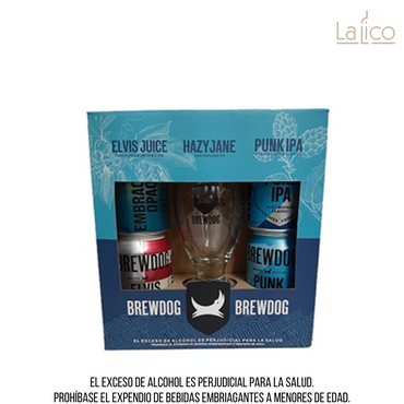 Cerveza Estuche 4 Brewdog 330ml+Copa