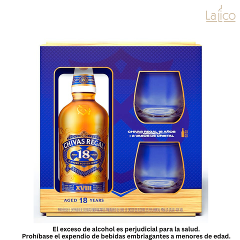 Pack Chivas Regal 18 Años 700ml